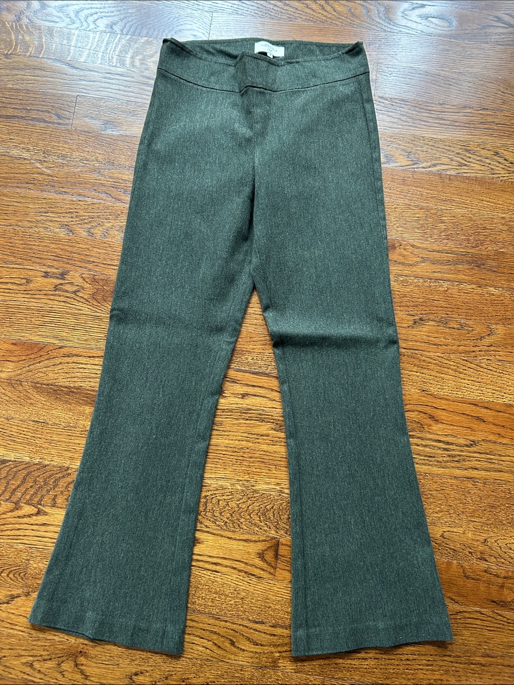 Avenue Montaigne Women's Dark Olive Flare pants